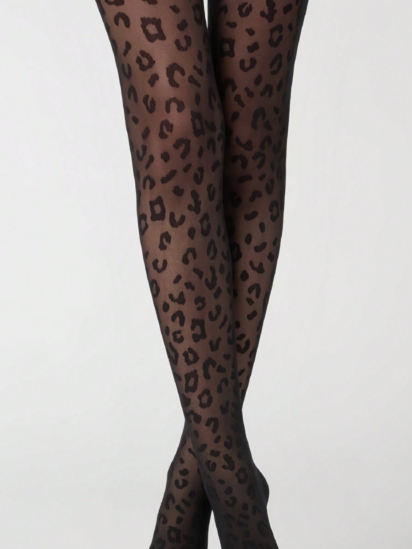 1pc Women's Thin Leopard Print Pantyhose, Suitable For Daily Use